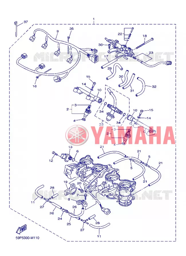 ADMISSION 2 Yamaha MOTO 800 2013 FZ8  FZ8-N