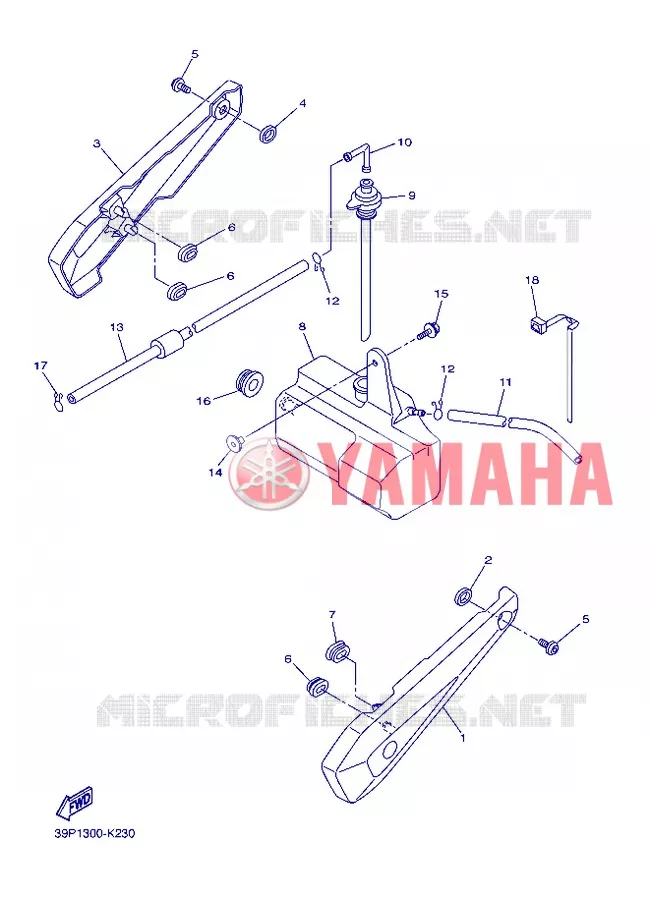 COUVERCLE LATERAL Yamaha MOTO 800 2013 FZ8  FZ8-N