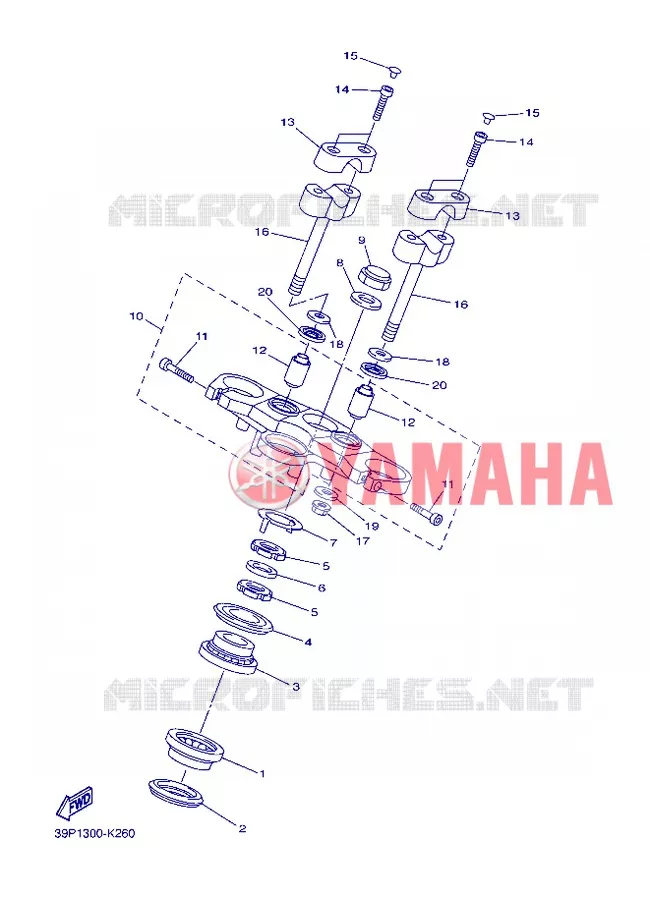 DIRECTION Yamaha MOTO 800 2013 FZ8  FZ8-N