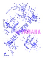 SUPPORT / REPOSE PIEDS pour Yamaha FZ8NA de 2013