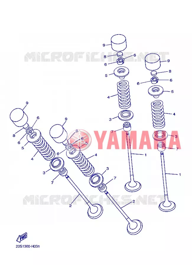 SOUPAPE Yamaha MOTO 800 2013 FZ8 ABS  FZ8-NA