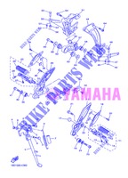 SUPPORT / REPOSE PIEDS pour Yamaha FZ8NA de 2013