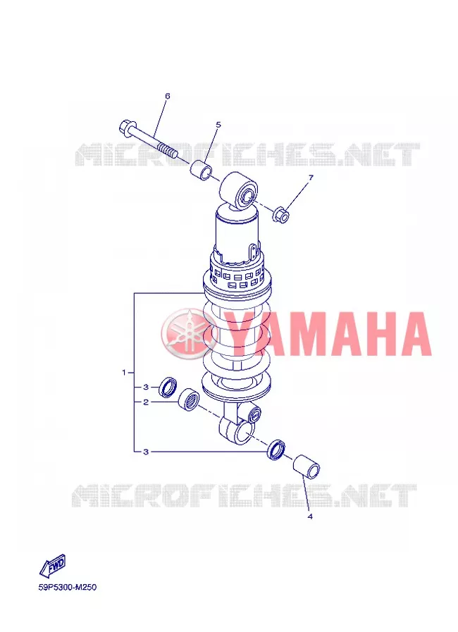 AMORTISSEUR ARRIERE Yamaha MOTO 800 2013 FZ8 ABS  FZ8-NA