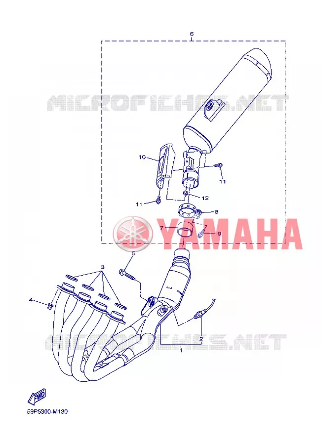ECHAPPEMENT Yamaha MOTO 800 2013 FAZER  FZ8-S