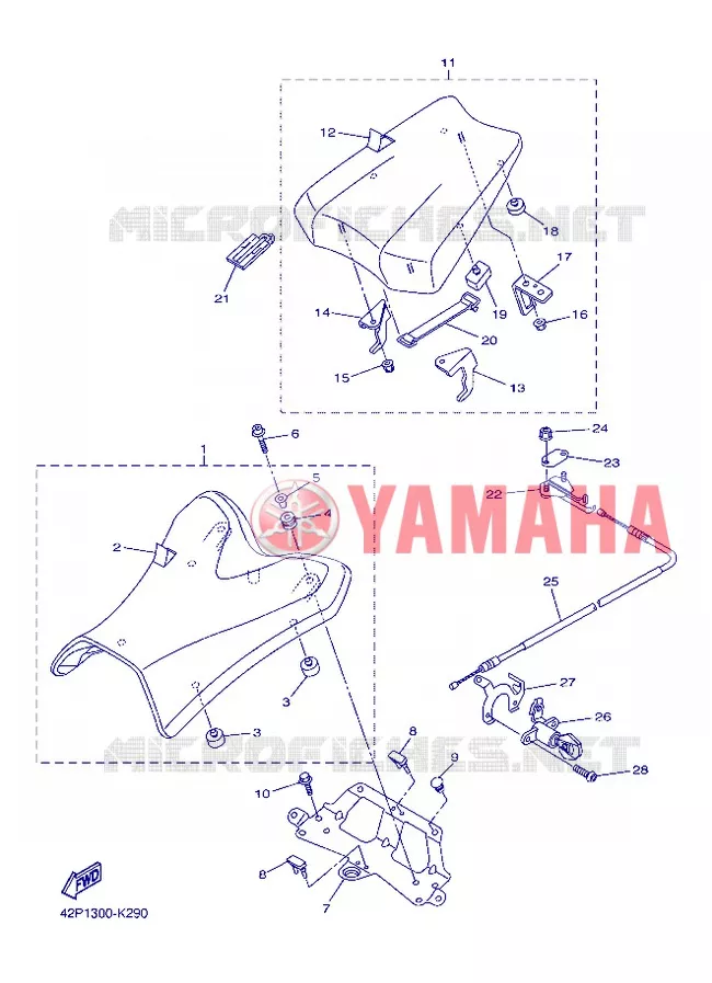 SELLE Yamaha MOTO 800 2013 FAZER  FZ8-S