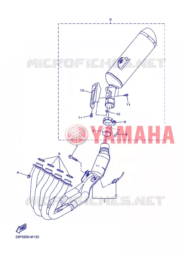 ECHAPPEMENT Yamaha MOTO 800 2013 FAZER  FZ8-S