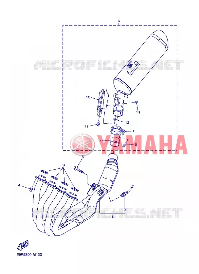 ECHAPPEMENT Yamaha MOTO 800 2013 FAZER  FZ8-S