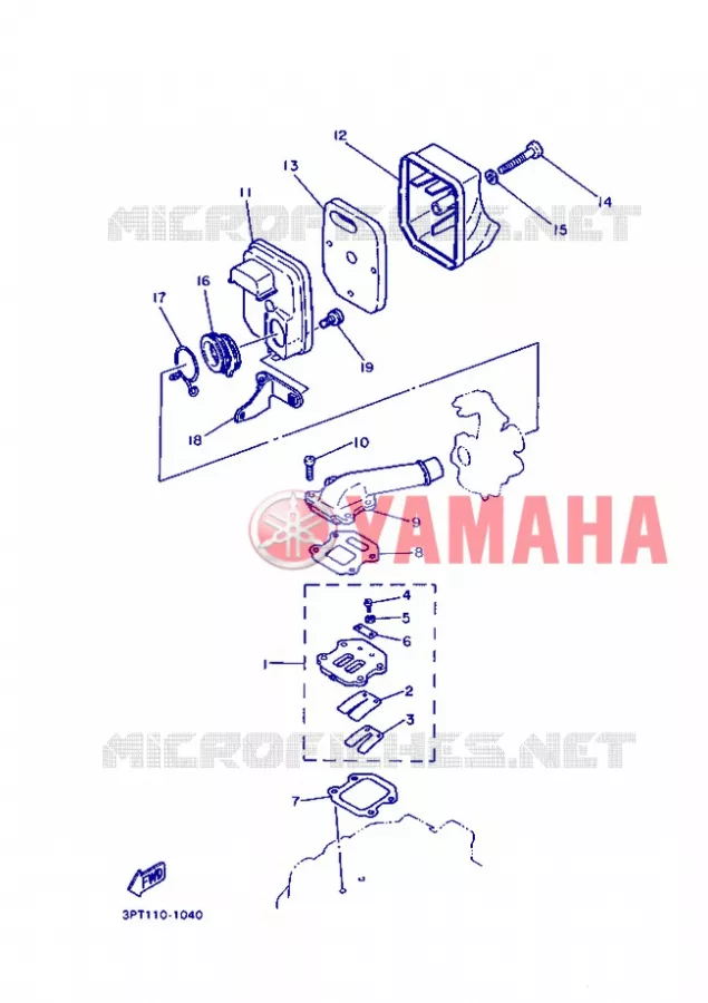 ADMISSION Yamaha MOTO 50 2013 PW  PW50
