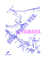 SUPPORT / REPOSE PIEDS pour Yamaha TT-R110E de 2013