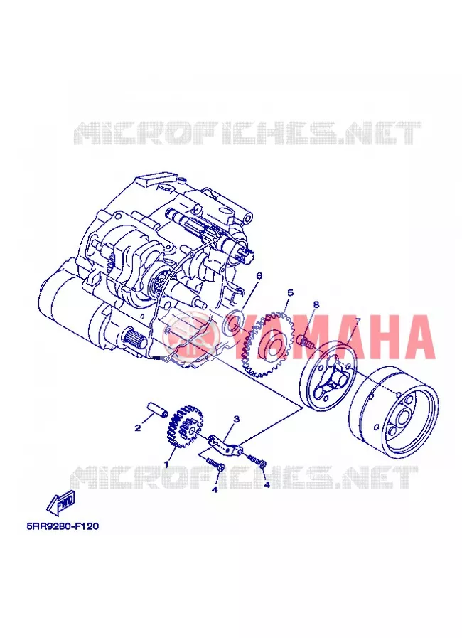 EMBRAYAGE DE DEMARREUR Yamaha MOTO 125 2013 TTR BIG WHEELS  TT-R125LWE
