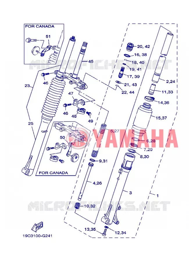 FOURCHE 2 Yamaha MOTO 125 2013 TTR BIG WHEELS  TT-R125LWE