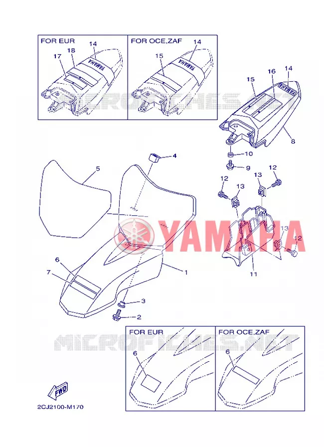 GARDE BOUE Yamaha MOTO 50 2013 TTR  TT-R50E