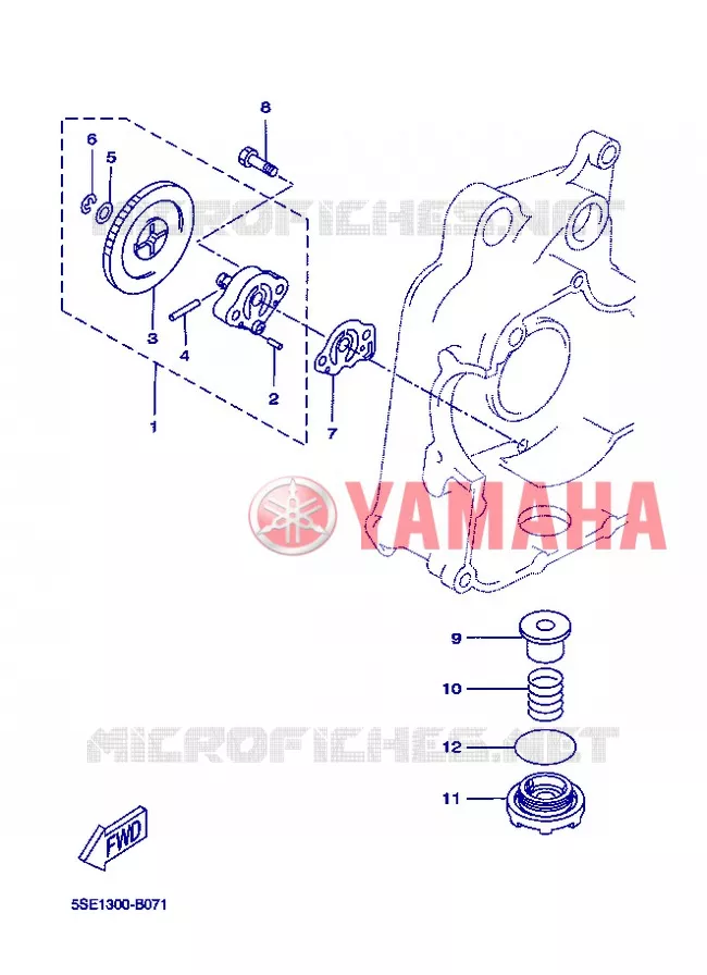 POMPE A HUILE Yamaha SCOOTER 250 2013 XCITY  VP250