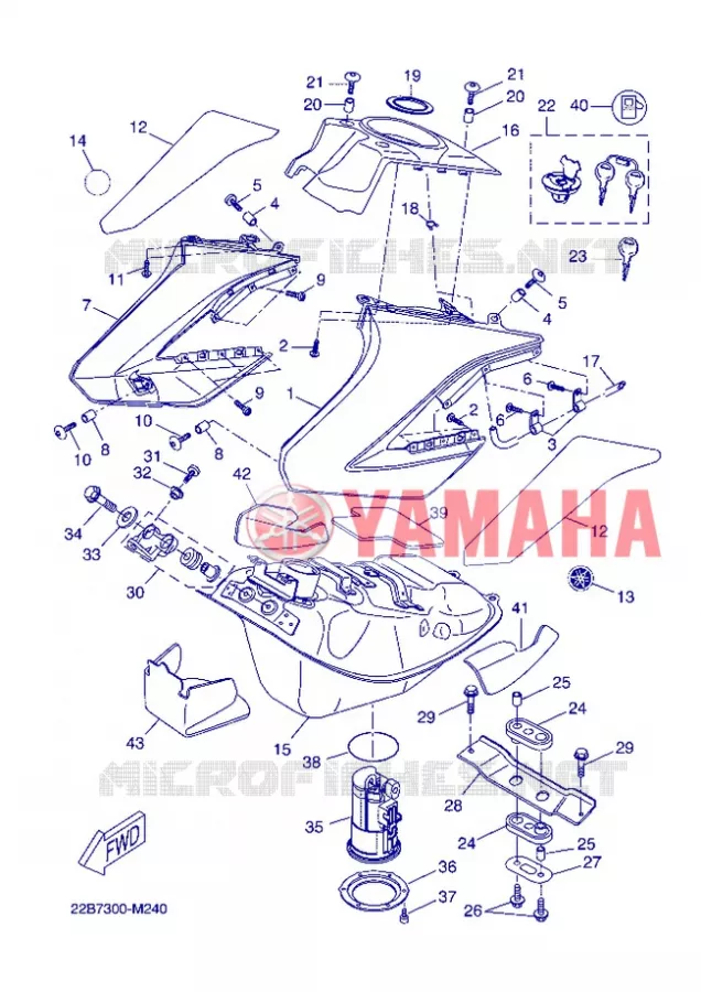 RESERVOIR A ESSENCE Yamaha MOTO 125 2013 WR-R  WR125R