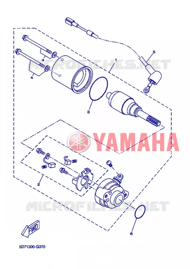 DEMARREUR Yamaha MOTO 125 2013 WR-R  WR125R