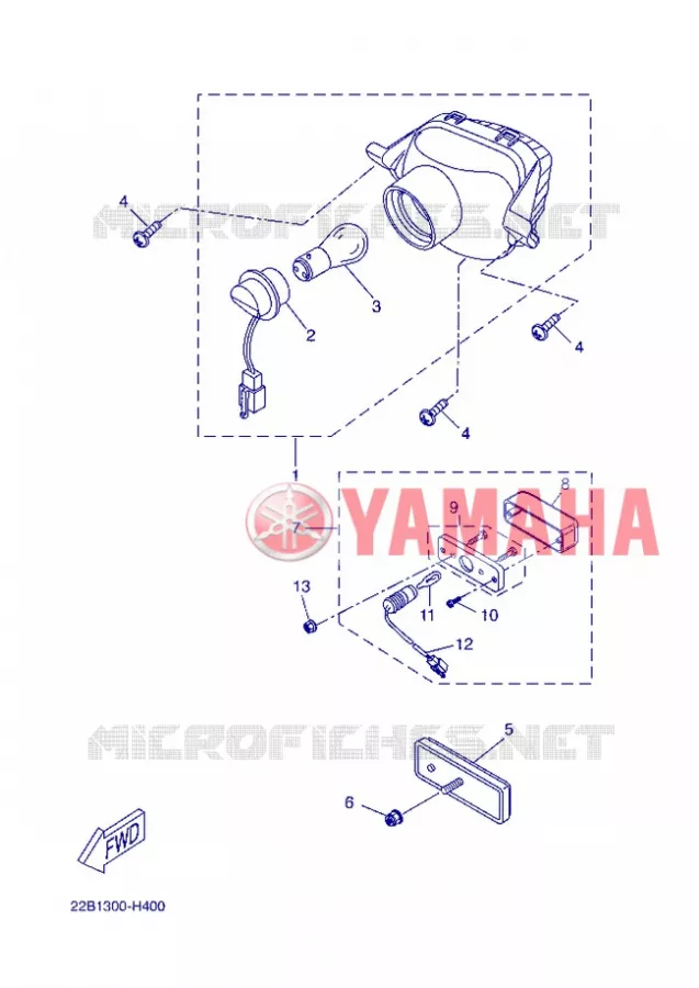 FEU ARRIERE Yamaha MOTO 125 2013 WR-R  WR125R