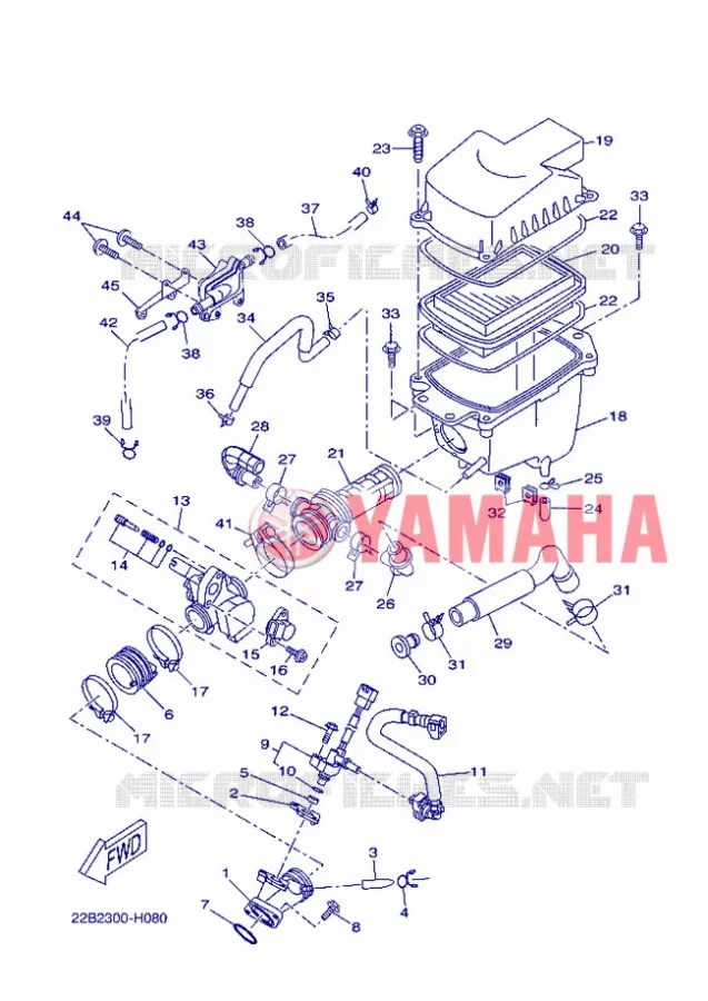 ADMISSION Yamaha MOTO 125 2013 WR-X  WR125X