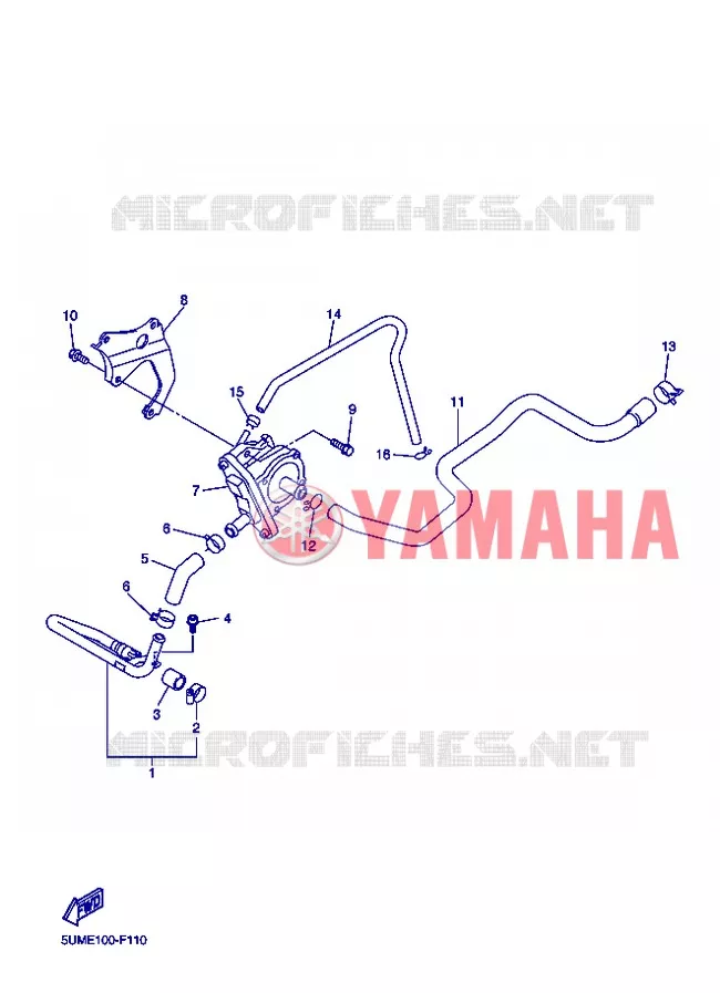 SYSTÈME D'ADMISSION D'AIR AIS Yamaha MOTO 250 2013 WRF  WR250F