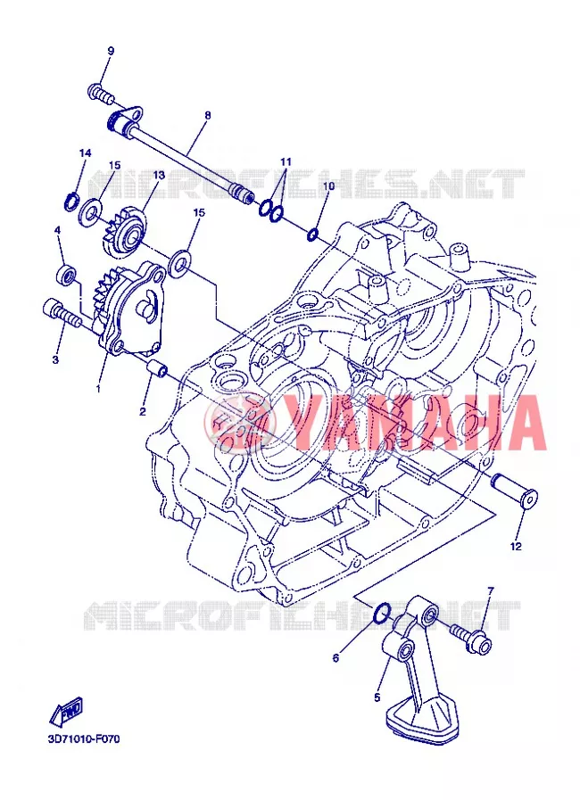POMPE A HUILE Yamaha MOTO 250 2013 WR-R  WR250R