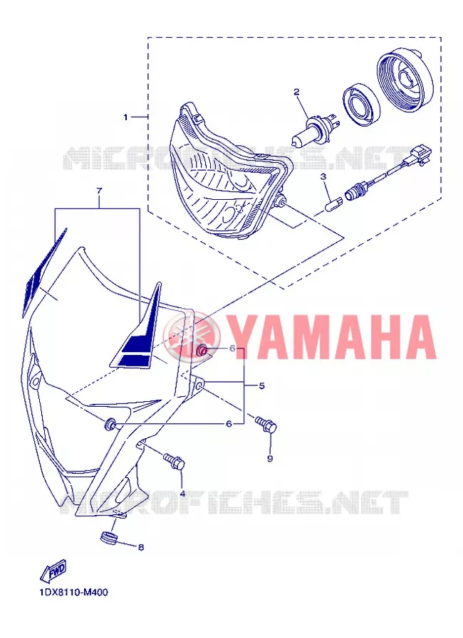 PHARE  Yamaha MOTO 450 2013 WRF  WR450F