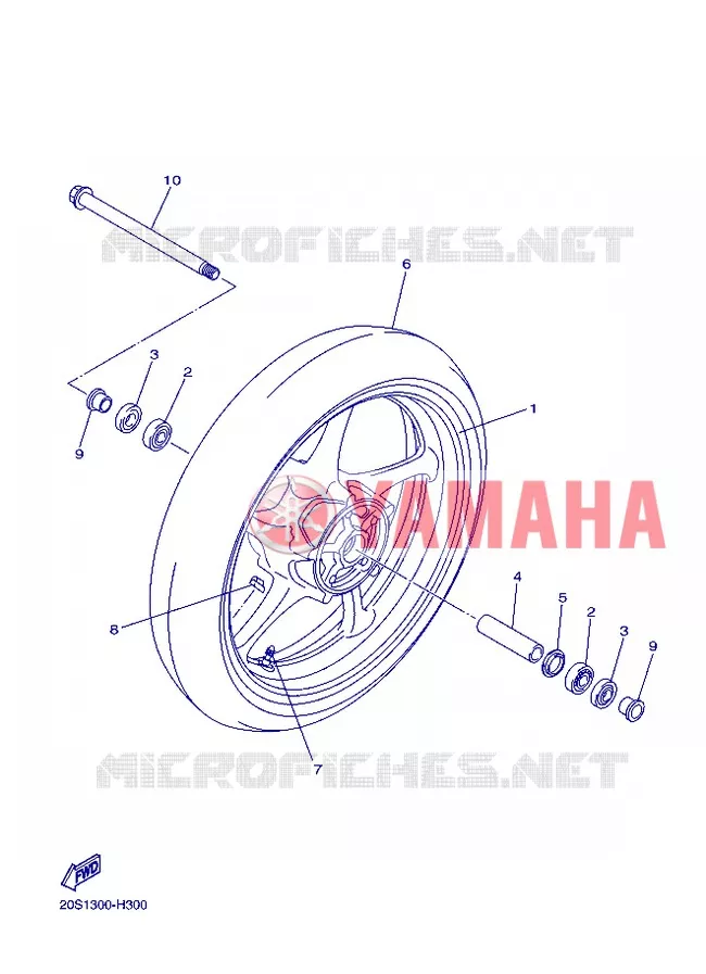 ROUE AVANT Yamaha MOTO 600 2013 XJ6  XJ6F