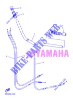 GUIDON ET CABLES pour Yamaha DIVERSION 600 F de 2013