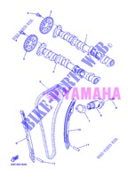 ARBRE A CAMES / CHAINE DE DISTRIBUTION pour Yamaha DIVERSION 600 F ABS de 2013