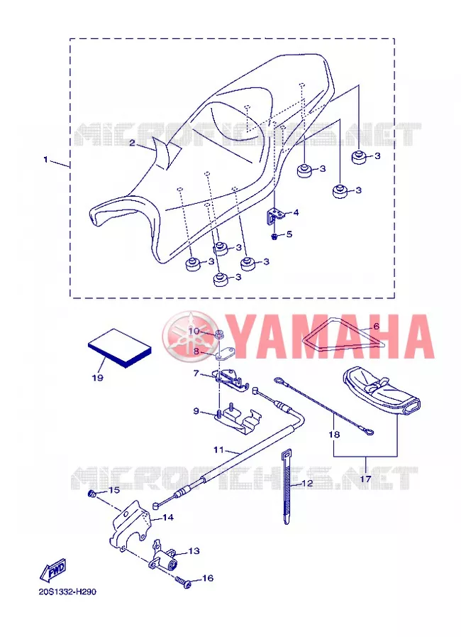 SELLE Yamaha MOTO 600 2013 XJ6  XJ6N