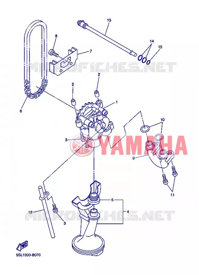 POMPE A HUILE Yamaha MOTO 600 2013 XJ6  XJ6N