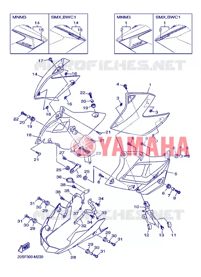 COUVERCLE LATERAL 2 Yamaha MOTO 600 2013 XJ6  XJ6N