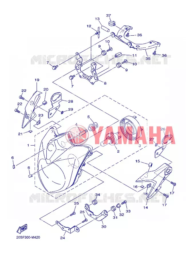 PHARE  Yamaha MOTO 600 2013 XJ6 ABS  XJ6NA