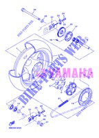 ROUE ARRIERE pour Yamaha XJ6NA de 2013