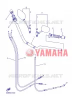 GUIDON ET CABLES pour Yamaha XJ6NA de 2013