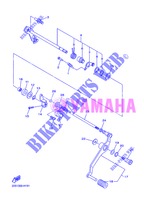 AXE DE SELECTEUR / PEDALE pour Yamaha DIVERSION 600 de 2013