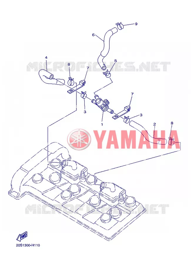 SYSTÈME D'ADMISSION D'AIR AIS Yamaha MOTO 600 2013 XJ6  XJ6S
