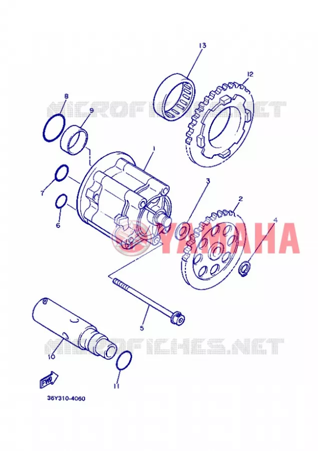 POMPE A HUILE Yamaha MOTO 1300 2013 XJR  XJR1300