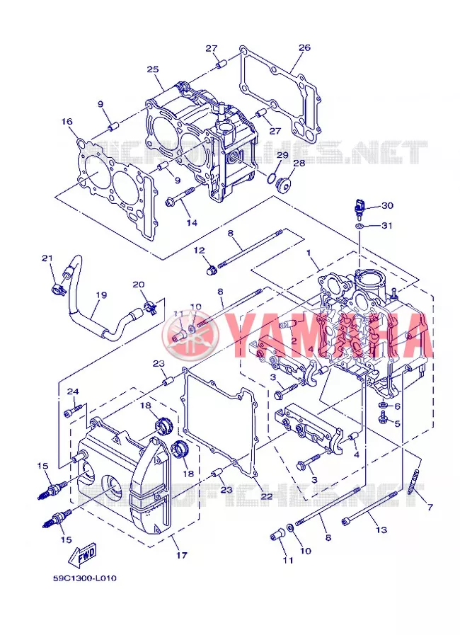 CYLINDRE Yamaha SCOOTER 530 2013 TMAX  XP500