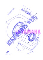 ROUE ARRIERE pour Yamaha XP500 de 2013