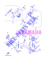 SUPPORT / REPOSE PIEDS pour Yamaha XP500 de 2013
