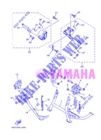 SUPPORT / REPOSE PIEDS pour Yamaha XP500 de 2013
