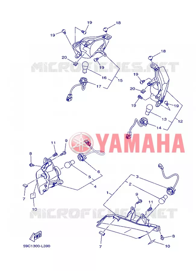 CLIGNOTANT Yamaha SCOOTER 530 2013 TMAX ABS  XP500A