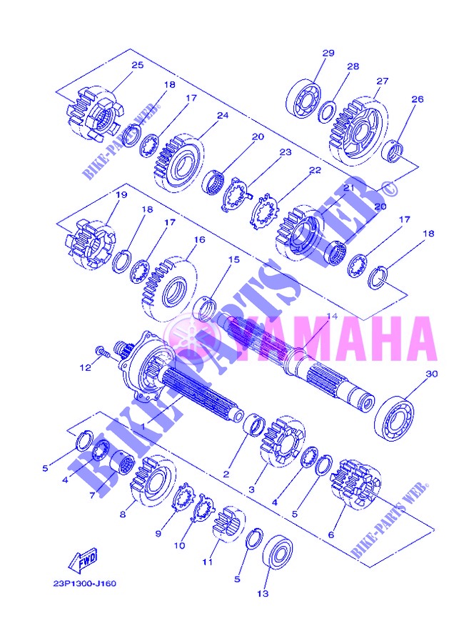 TRANSMISSION pour Yamaha XT1200Z de 2013