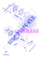 ROUE ARRIERE pour Yamaha XT660ZA de 2013