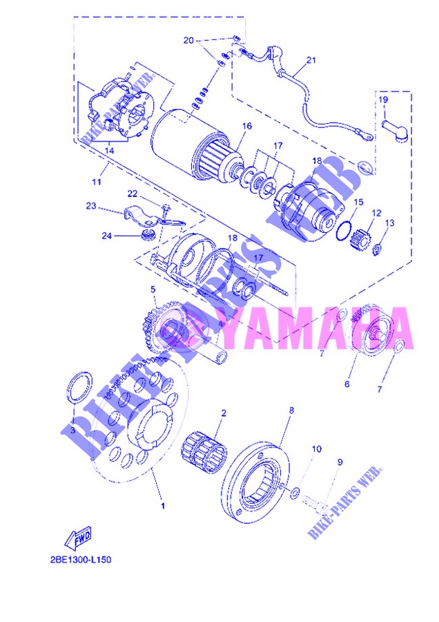 DEMARREUR pour Yamaha XT660ZA de 2013
