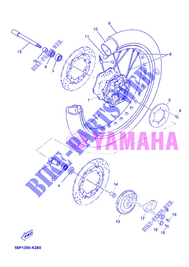 ROUE AVANT pour Yamaha XT660ZA de 2013