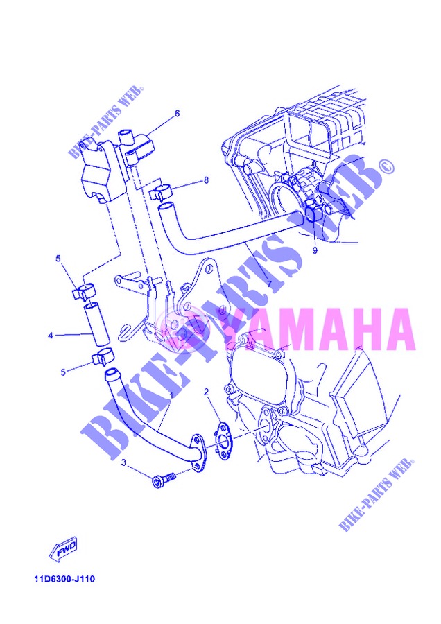 SYSTÈME D'ADMISSION D'AIR AIS pour Yamaha XT660ZA de 2013