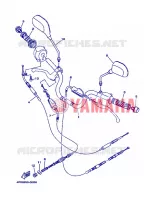 GUIDON ET CABLES 2 pour Yamaha YBR125E de 2013