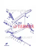 BRAS OSCILLANT / AMORTISSEUR pour Yamaha YBR125E de 2013