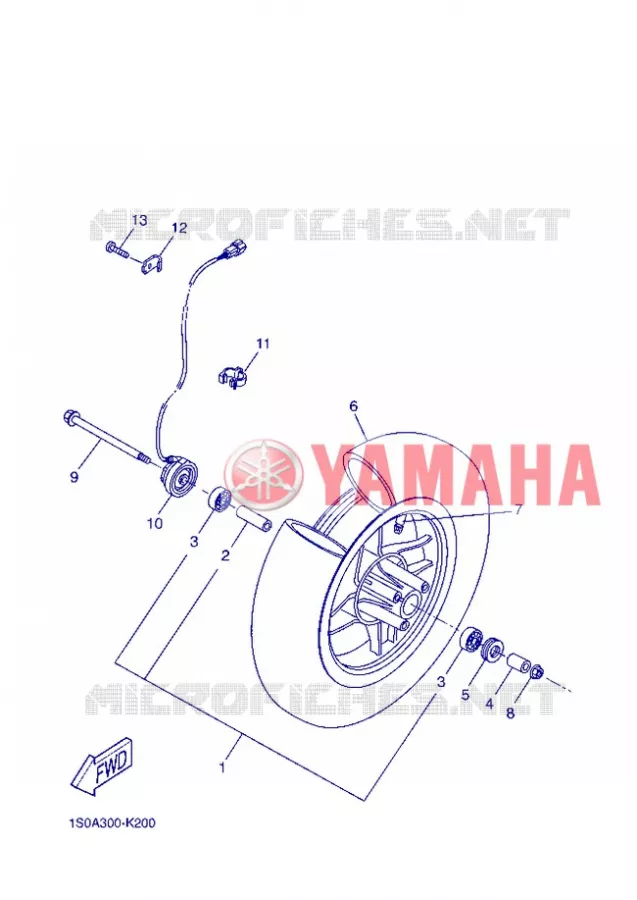 ROUE AVANT Yamaha SCOOTER 50 2013 STUNT SLIDER  EW50N