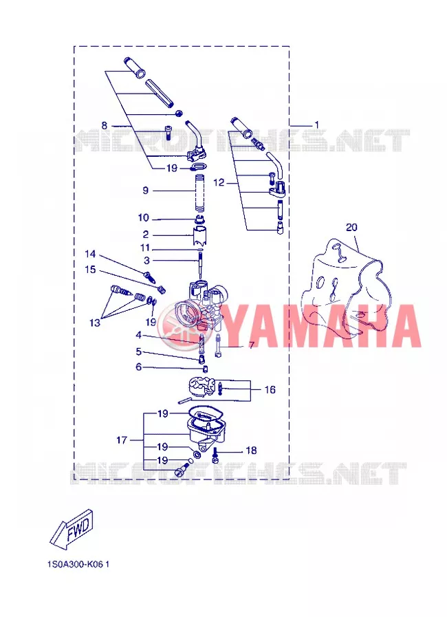 CARBURATEUR Yamaha SCOOTER 50 2013 STUNT SLIDER  EW50N